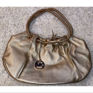 Michael Michael Kors Metallic Leather Hobo